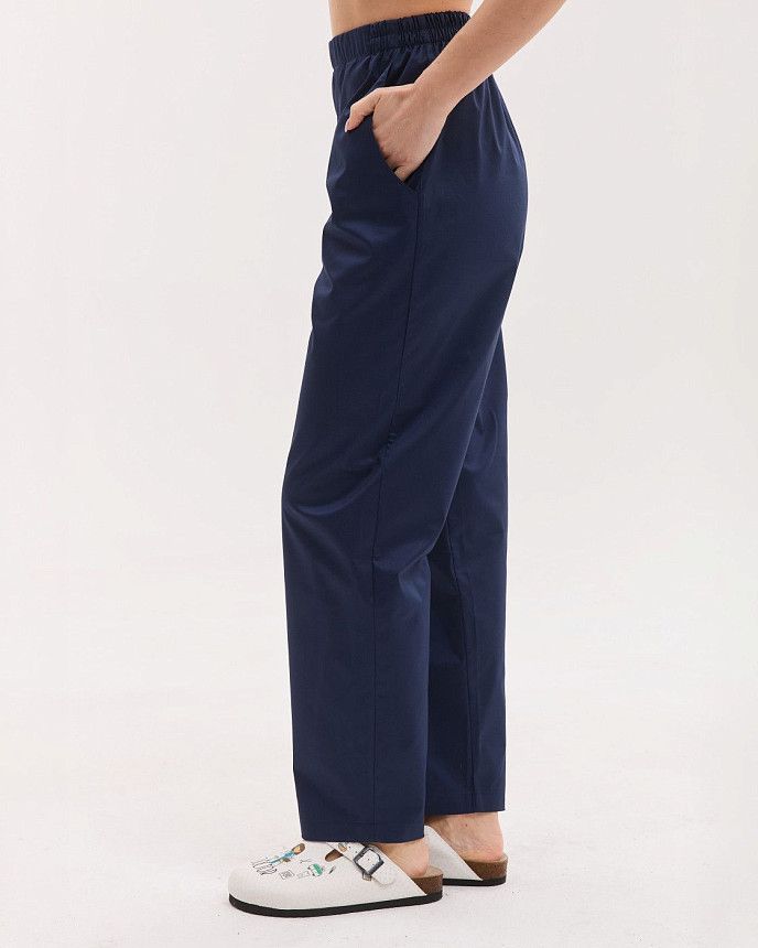 Медичні штани жіночі моми темно-сині 5