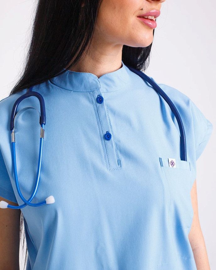Медицинский костюм женский Сидней голубой (уценка/брак) 8