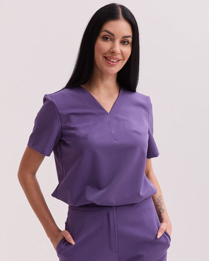 Медицинский костюм женский Саванна сиреневый 4
