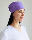 Медицинская классическая  шапочка на завязках лавандовая 2