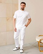 Медичний костюм чоловічий Денвер білий