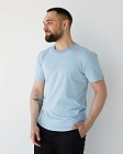 Медицинская базовая футболка мужская голубая 3