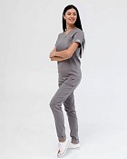 Медицинский хирургический костюм женский Марсель серый