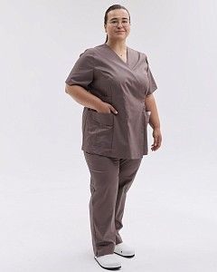 Медичний костюм жіночий Кіото какао +SIZE