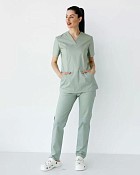 Медицинский хирургический костюм женский Топаз фисташковый NEW