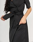 Медичний халат жіночий Токіо на ґудзиках чорний 5