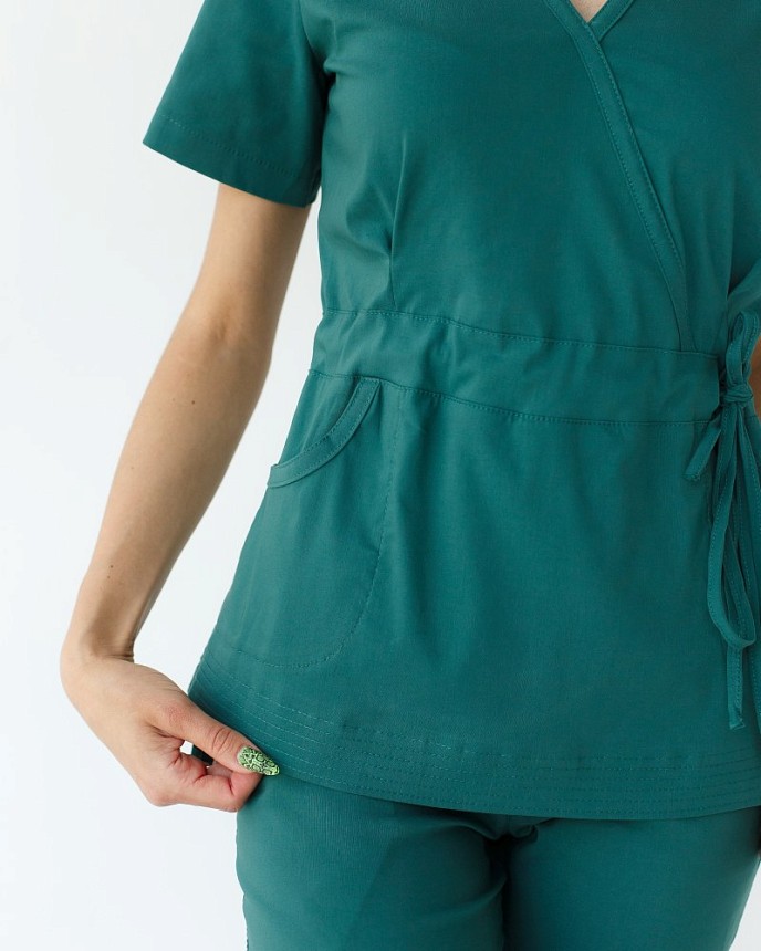 Медичний костюм жіночий Ріо зелений 7