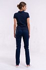Комплект: поло медичне жіноче з вишивкою + брюки медичні жіночі Торонто №1 2
