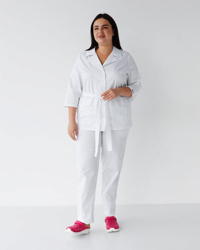 Медичний костюм жіночий Кейптаун білий (уцінка/брак)