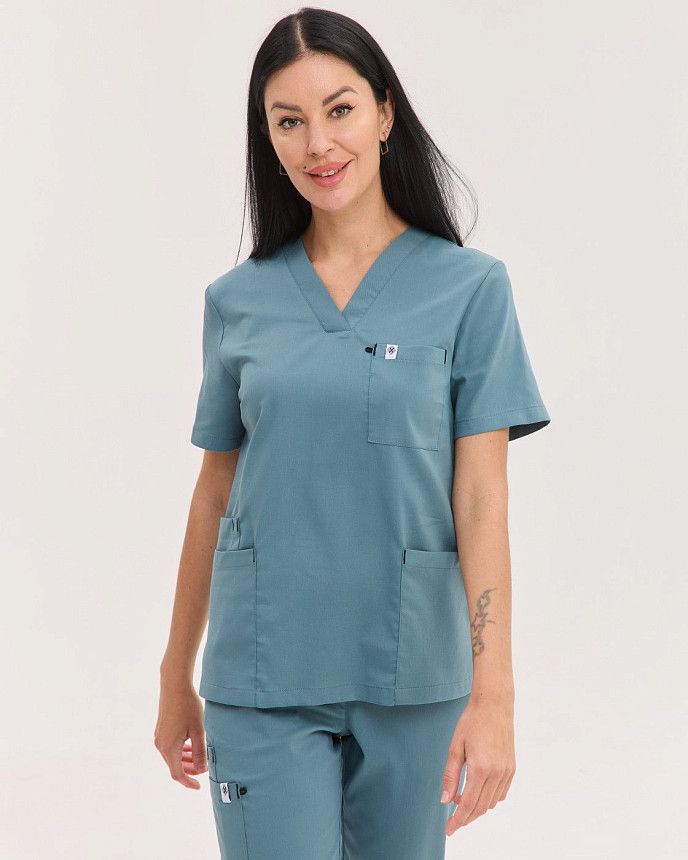 Медичний костюм жіночий Бристоль нефритовий 5