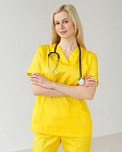 Медицинский костюм женский Топаз желтый 3
