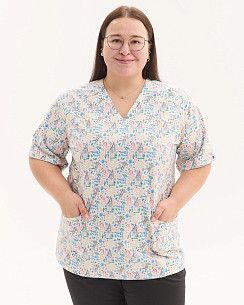 Медицинская рубашка женская Аризона принт Kids +SIZE