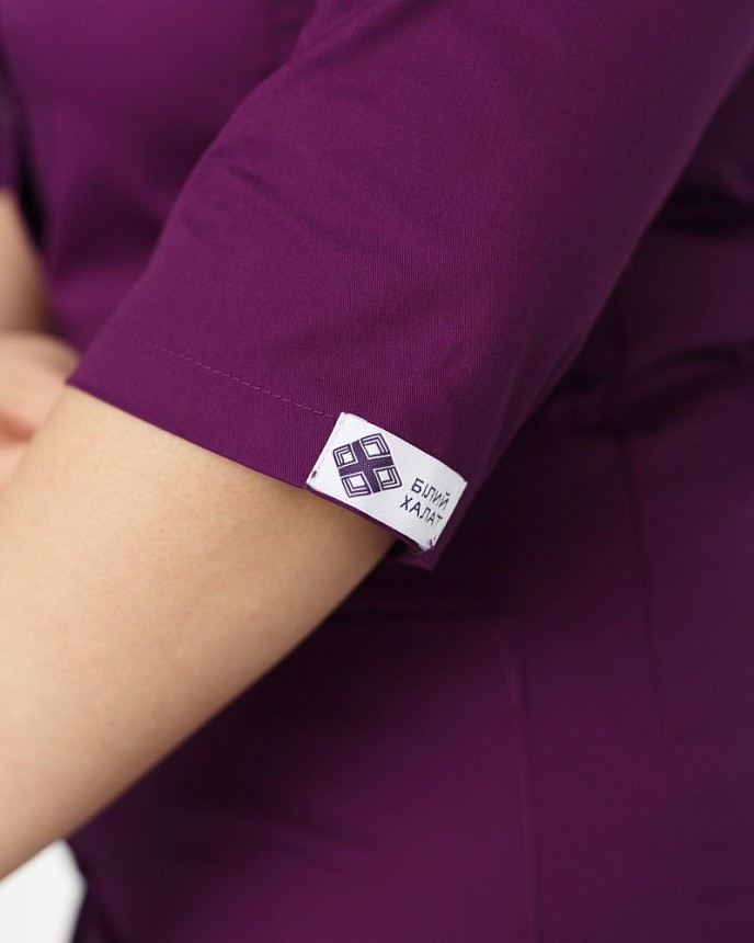 Медичний халат жіночий Софі фіолетовий +SIZE 6