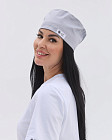 Медицинская rлассическая шапочка на завязках с резинкой серая (Elite Stretch) 2