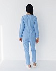 Медичний костюм жіночий Жаклін блакитний (Віскоза «Еліт») 2