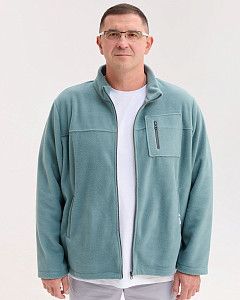 Медицинская кофта мужская флисовая Финляндия нефритовая +SIZE