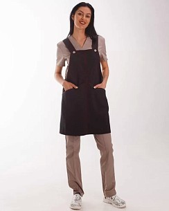 Професійний водовідштовхуючий фартух Трієст чорний