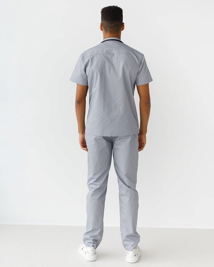Медичний костюм чоловічий Бостон сірий 2