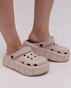 Медицинские женские клоги PS бежевые