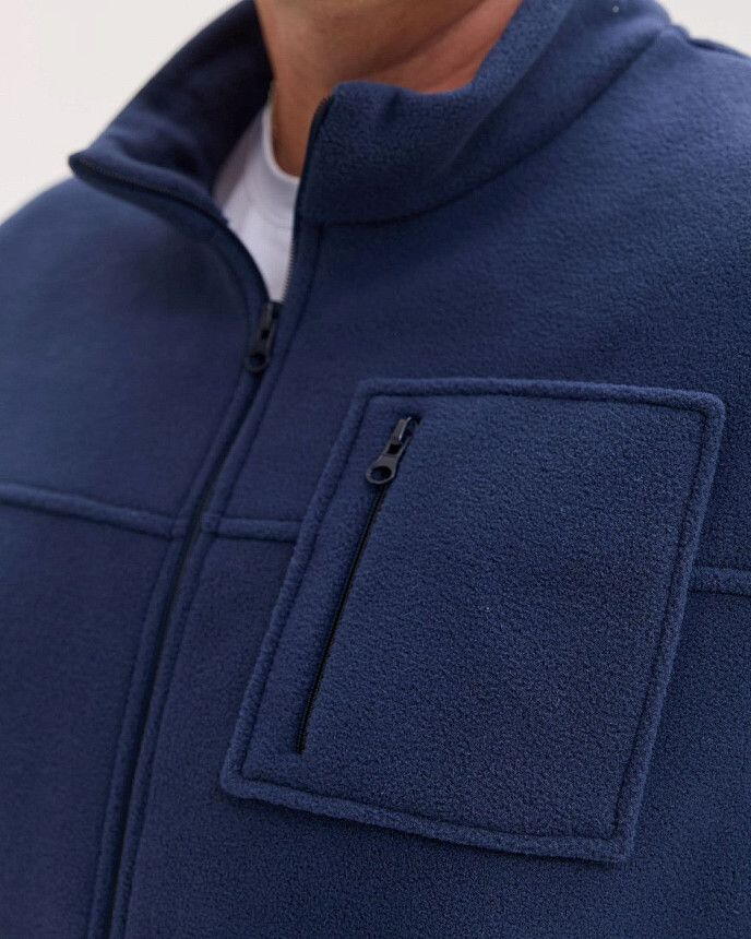 Медична кофта чоловіча флісова Фінляндія синя +SIZE 4