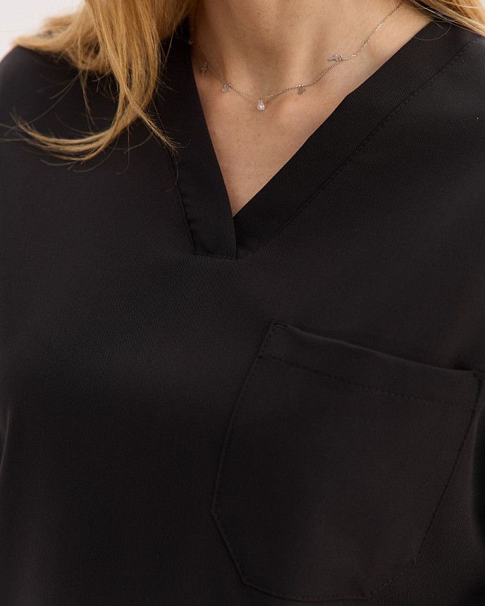 Медицинский костюм женский Чикаго черный 6