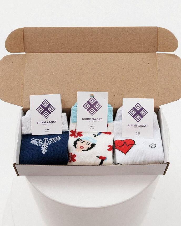 Набор мужских носков медицинских "Universal Medical Box" - 3 пары