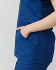 Медицинская рубашка женская Топаз синяя 5