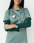 Комплект: костюм медичний жіночий Топаз + лонгслів медичний жіночий #1 4