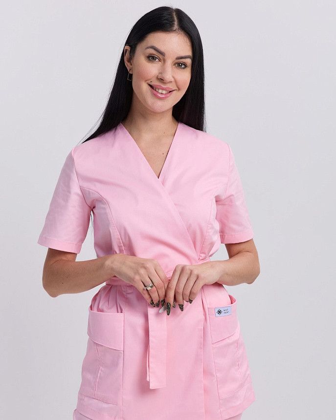 Медицинский костюм женский Киото светло-розовый 4