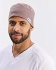Медицинская классическая шапочка на завязках какао (Elite Stretch) 3