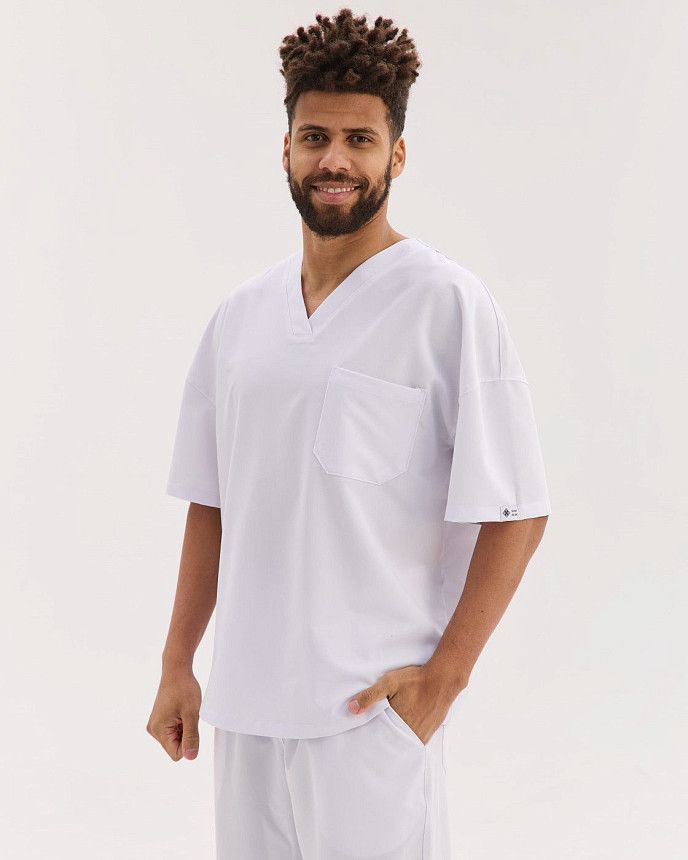 Медицинский костюм мужской Чикаго белый 4