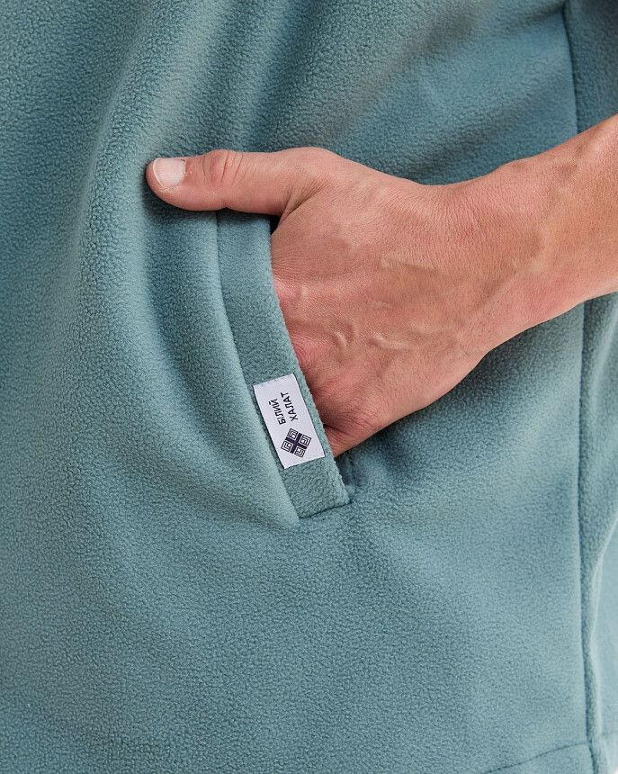 Медицинская жилетка мужская флисовая Говерла нефритовая +SIZE 4