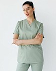 Медичний костюм жіночий Топаз фісташковий NEW +SIZE (уцінка/брак) 3