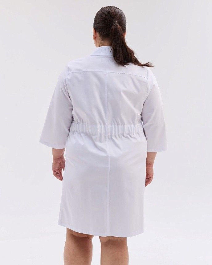 Медицинский халат женский Прага белый +SIZE 3