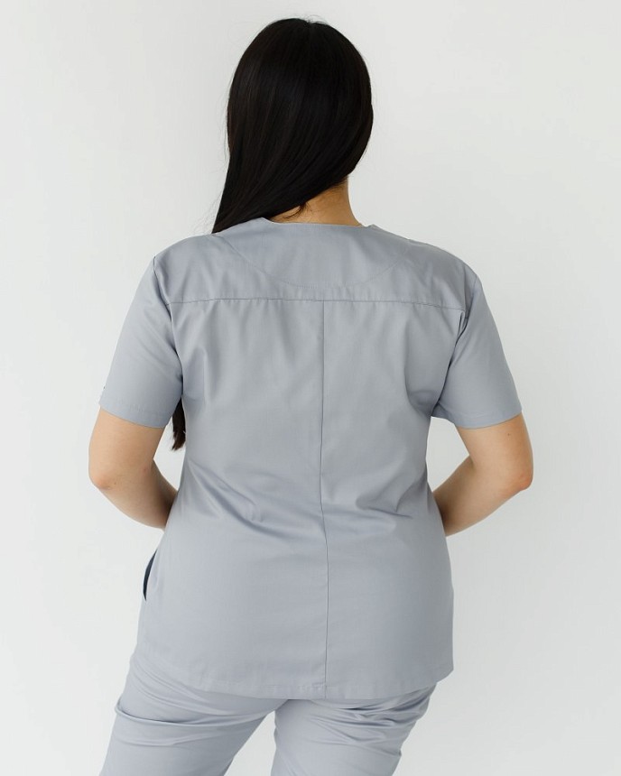 Медична сорочка жіноча Топаз сіра +SIZE 2