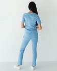 Медицинский костюм женский Рио голубой 3