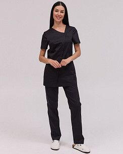 Медичний костюм жіночий Вірджинія чорний