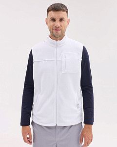 Медицинская жилетка мужская флисовая Говерла белая +SIZE