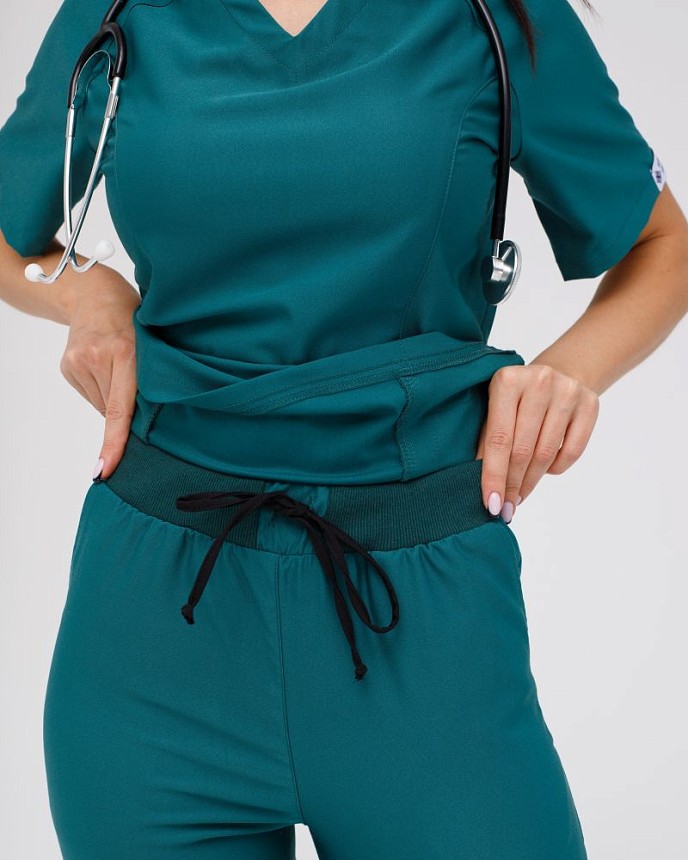 Медичний костюм жіночий Аризона зелений 4