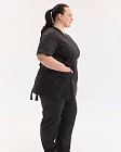 Медичний костюм жіночий Кіото чорний +SIZE 4