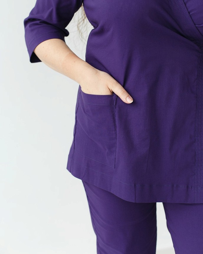 Медичний костюм жіночий Шанхай фіолетовий 5