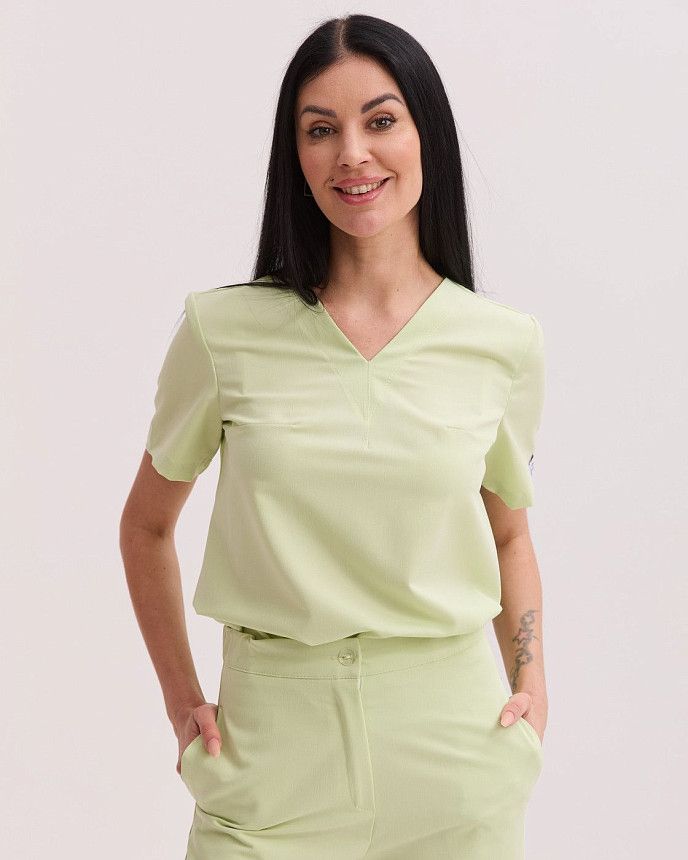 Медицинский костюм женский Саванна лайм 4