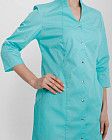 Медичний халат жіночий Елізабет м'ятний (уцінка/брак) 3
