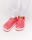 Взуття медичне жіноче Coqui Lindo рожевий/білий (сіра смужка) 7