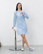 Медичний халат жіночий Жаклін лазурний (уцінка/брак)