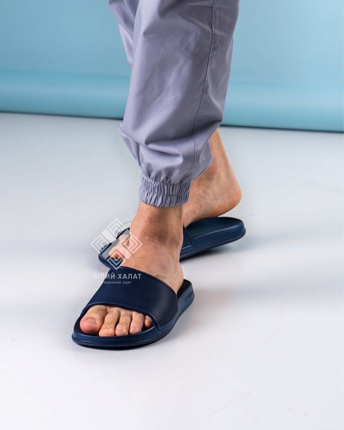 Обувь медицинская мужская шлепанцы Coqui Tora темно-синий 3
