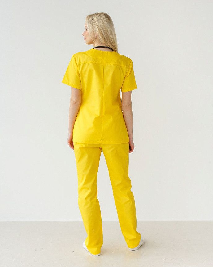 Медицинский костюм женский Топаз желтый (уценка/брак) 2