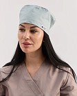Медицинская классическая шапочка на завязках светло-мятная (Elite Stretch) 2