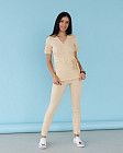 Медицинский костюм женский Рио бежевый (уценка/брак)