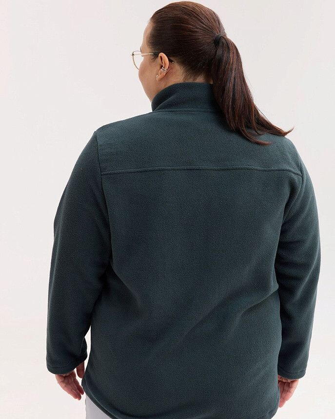 Медицинская кофта женская флисовая Финляндия темно-зеленая +SIZE 4 Белый халат Медицинская кофта женская флисовая Финляндия темно-зеленая +SIZE 4